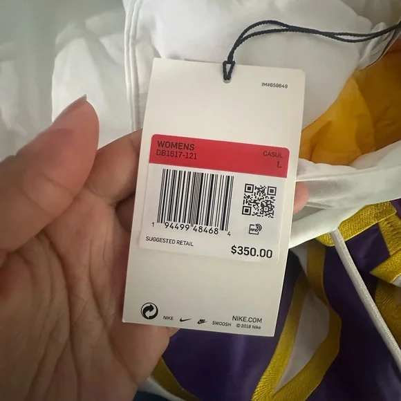 Nike x Ambush NBA Collection Lakers Jacket Womens NWT L
